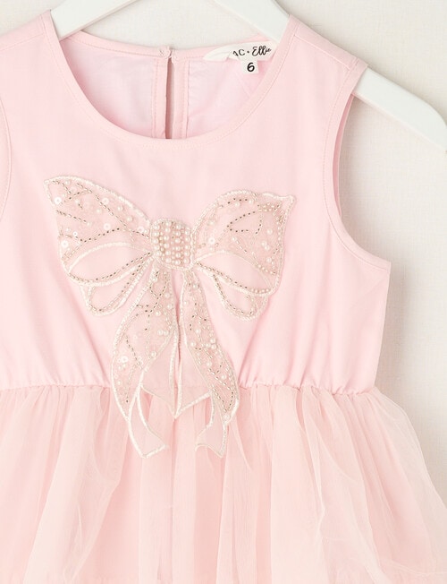 Mac & Ellie Party Collection Bow Dress, Light Blush product photo View 02 L