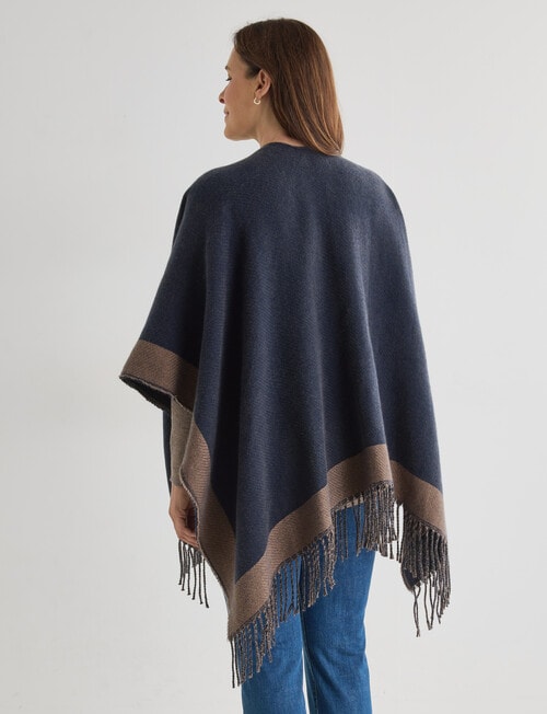 Boston + Bailey 2 Tone Wraps, Navy & Mocha product photo View 02 L