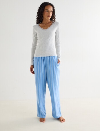 Zest Sleep Flannel Stripe Pant, Blue product photo