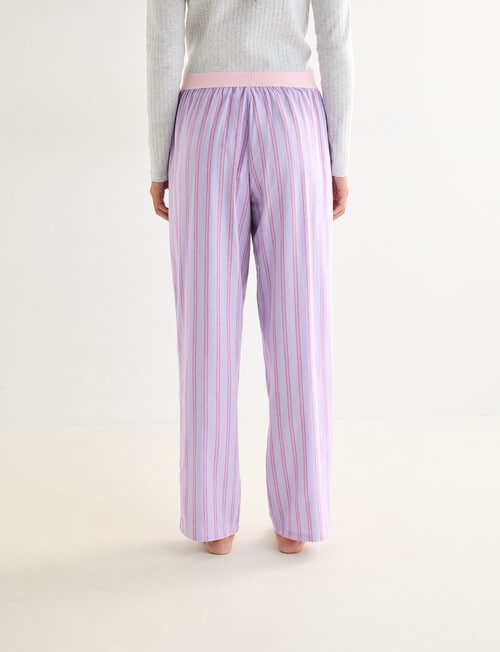 Zest Sleep Flannel Stripe Pant, Lilac product photo View 02 L