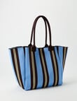 Zest Canvas Tote Bag, Chocolate Stripes product photo