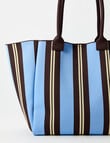 Zest Canvas Tote Bag, Chocolate Stripes product photo View 02 S