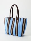 Zest Canvas Tote Bag, Chocolate Stripes product photo View 03 S