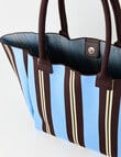 Zest Canvas Tote Bag, Chocolate Stripes product photo View 04 S