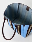 Zest Canvas Tote Bag, Chocolate Stripes product photo View 05 S