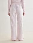 Mineral Sleep Flannel Pant, Pale Pink Stripe product photo View 02 S