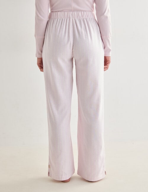Mineral Sleep Flannel Pant, Pale Pink Stripe product photo View 02 L
