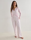 Mineral Sleep Flannel Pant, Pale Pink Stripe product photo View 03 S