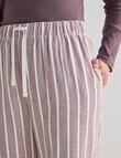 Mineral Sleep Flannel Pant, Mocha Stripe product photo View 04 S