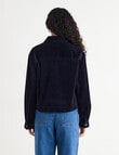 Zest Cord Jacket, Navy product photo View 02 S