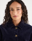 Zest Cord Jacket, Navy product photo View 04 S