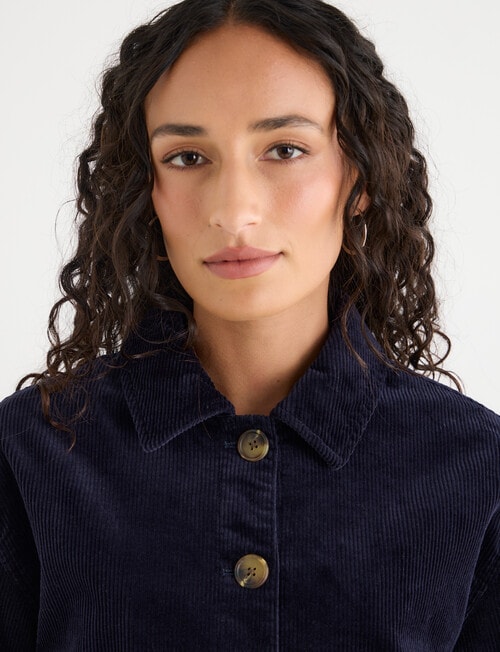 Zest Cord Jacket, Navy product photo View 04 L