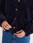 Zest Cord Jacket, Navy product photo View 05 S