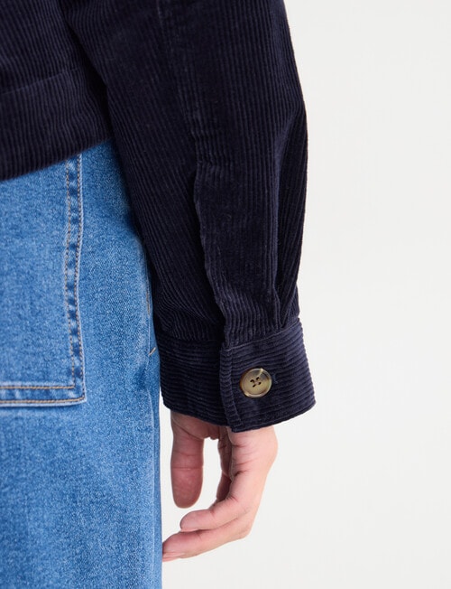 Zest Cord Jacket, Navy product photo View 06 L