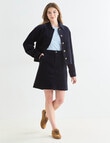 Zest Cord Mini Skirt, Navy product photo View 05 S