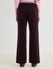 Zest Wide Leg Cord Pant, Claret product photo View 02 S