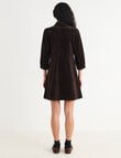 Zest Cord Mini Dress, Chocolate product photo View 02 S
