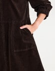 Zest Cord Mini Dress, Chocolate product photo View 05 S