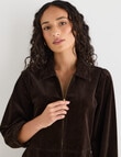 Zest Cord Mini Dress, Chocolate product photo View 06 S