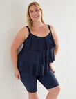Zest Resort Curve Tiered Tankini, Navy product photo