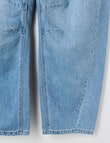 Switch Pull On Barrel Leg Jean, Light Blue product photo View 03 S