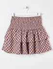 Switch Check Ruffle Mini Skirt, Natural product photo