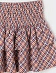 Switch Check Ruffle Mini Skirt, Natural product photo View 02 S