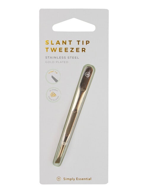 Simply Essential Tweezer, Slant Tip, Gold product photo