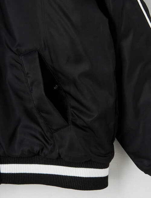 Switch Varsity Bomber Jacket, Black product photo View 03 L