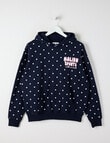 Switch Malibu Sports Polka Dot Oversized Hoodie, Navy product photo
