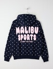 Switch Malibu Sports Polka Dot Oversized Hoodie, Navy product photo View 02 S