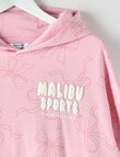 Switch Malibu Sports Bows Oversized Hoodie, Baby Pink product photo View 03 S