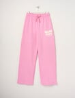 Switch Malibu Wide Leg Trackpant, Bubblegum product photo