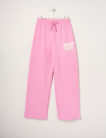 Switch Malibu Wide Leg Trackpant, Bubblegum product photo