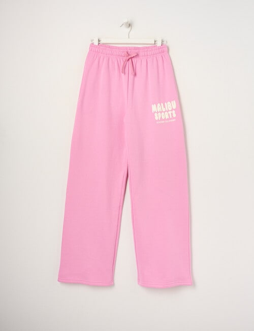 Switch Malibu Wide Leg Trackpant, Bubblegum product photo