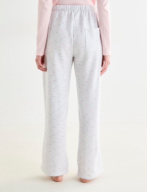 Zest Sleep Spot Fleece Pant, Silver Marle product photo View 02 L