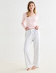 Zest Sleep Spot Fleece Pant, Silver Marle product photo View 03 S