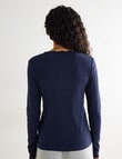 Zest Sleep Long Sleeve Top, Navy product photo View 02 S