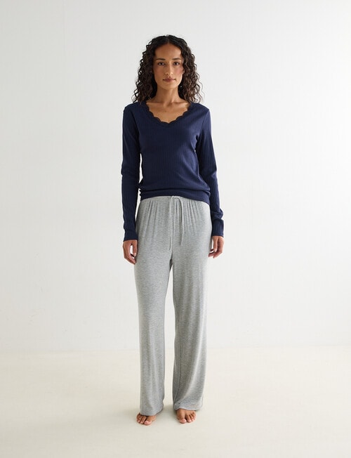 Zest Sleep Long Sleeve Top, Navy product photo View 03 L