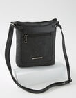 Pronta Moda Paisley Crossbody Bag, Black product photo