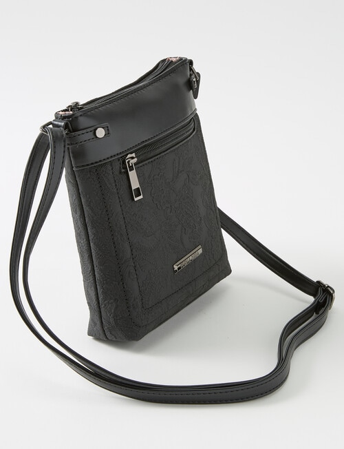 Pronta Moda Paisley Crossbody Bag, Black product photo View 04 L