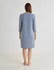 Ruby & Bloom Soft Touch Lace Trim Nightie, Blue Print, 10-26 product photo View 02 S