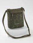 Pronta Moda Paisley Crossbody Bag, Olive product photo