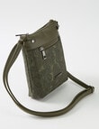 Pronta Moda Paisley Crossbody Bag, Olive product photo View 04 S