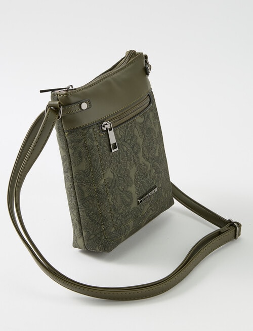 Pronta Moda Paisley Crossbody Bag, Olive product photo View 04 L