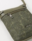 Pronta Moda Paisley Crossbody Bag, Olive product photo View 05 S