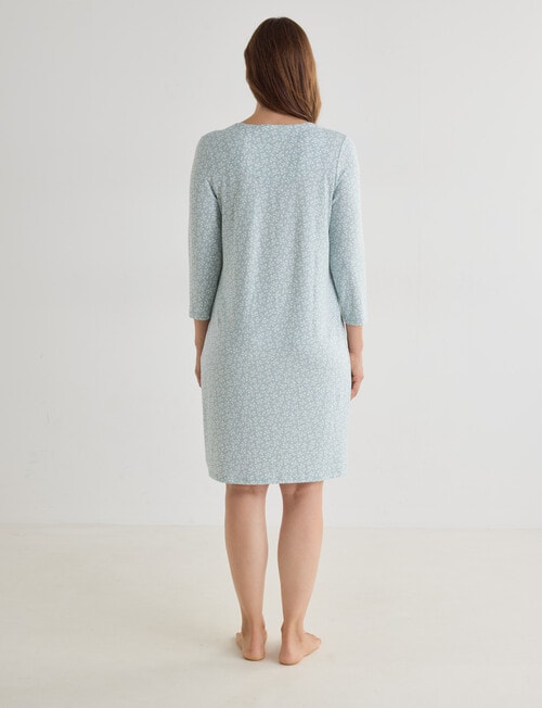 Ruby & Bloom Soft Touch Nightie, Sage Print product photo View 02 L