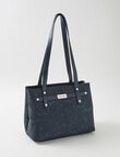 Pronta Moda Paisley Shopper Bag, Navy product photo