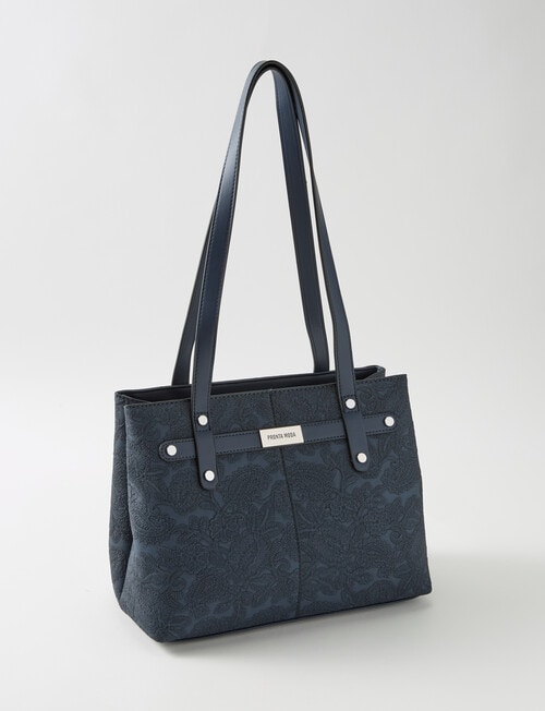 Pronta Moda Paisley Shopper Bag, Navy product photo