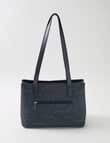 Pronta Moda Paisley Shopper Bag, Navy product photo View 02 S